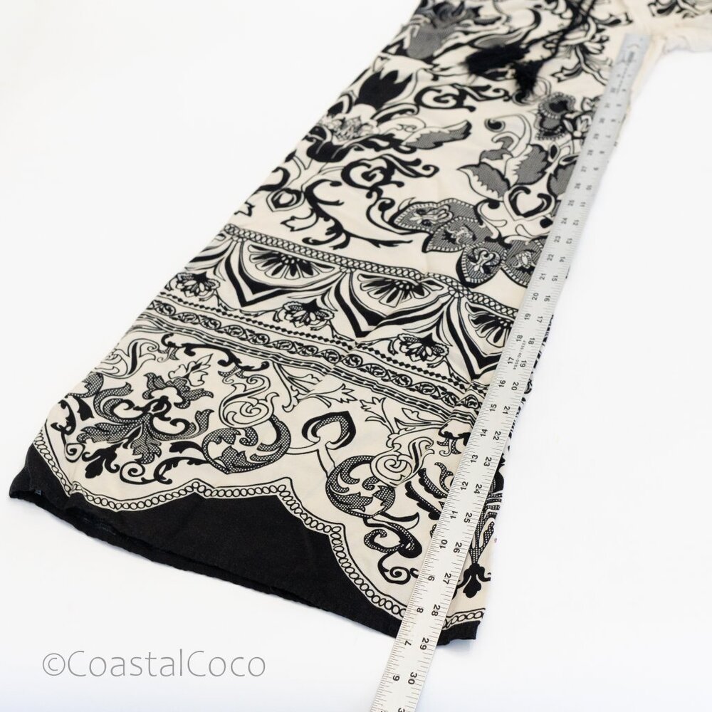 Flying Tomato Palazzo Pants M Wide Leg Baroque Boho Paisley Hippie Festival - Picture 4 of 6